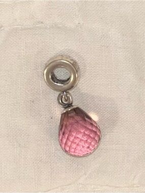 PANDORA RETIRED Sterling Silver Fascinating Beauty Dangle w Murano Glass